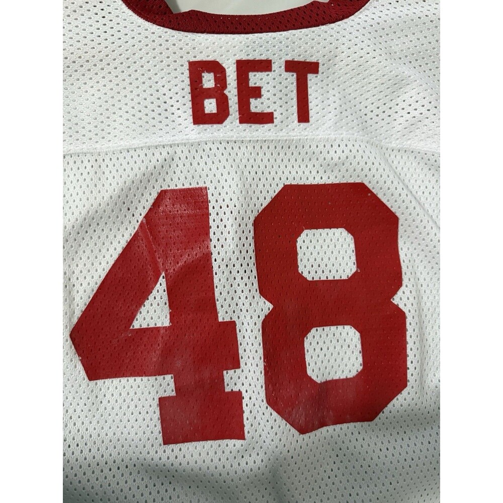 Vintage Coca-Cola Hockey Jersey Reach Sports Large White Red BET #48 Canada - Picture 4 of 5